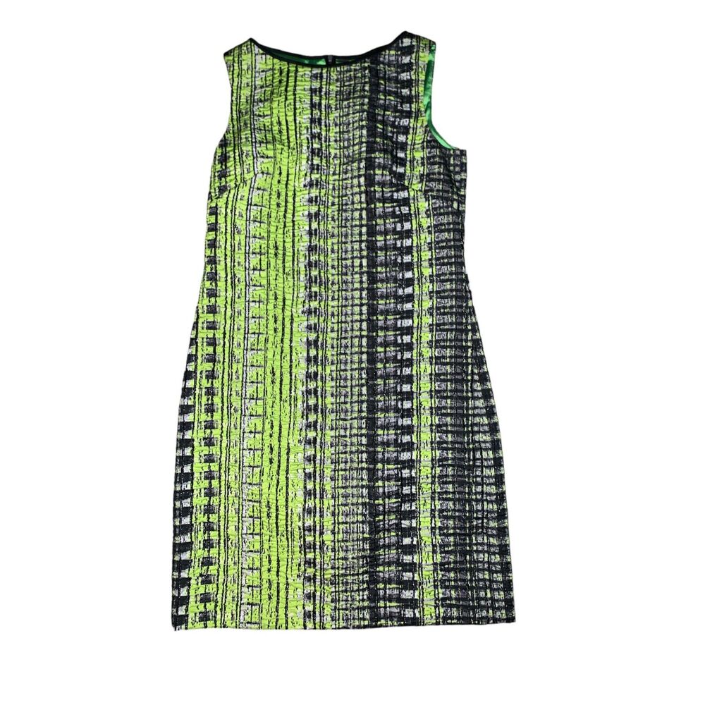 Elie Tahari, Women's Mini Dress, Green/Black, Size 10, Used